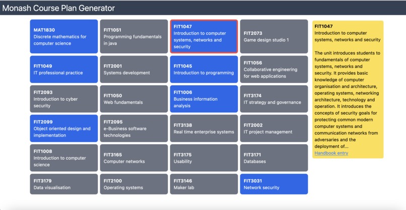 Course Plan Generator – screenshot 1