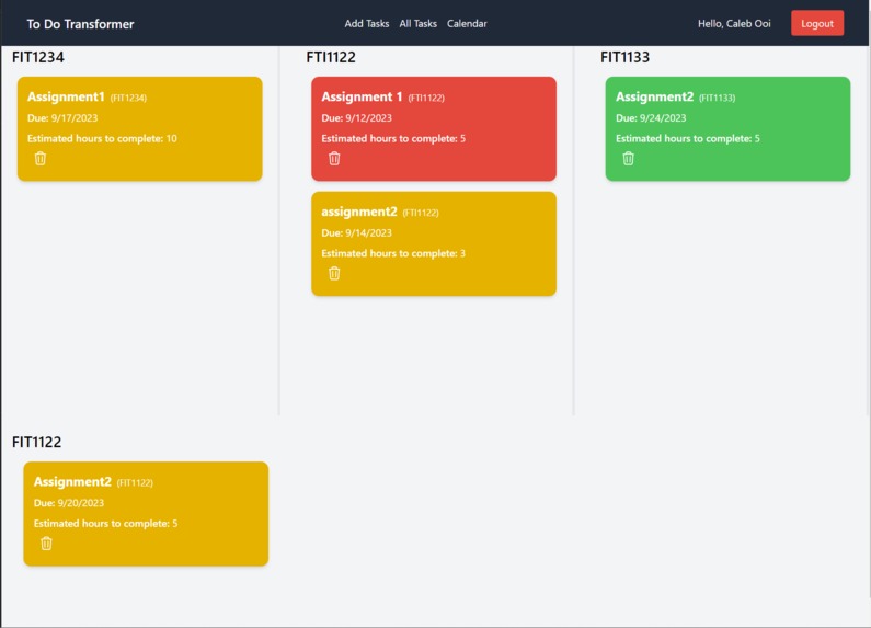 To Do Transfomer – screenshot 2