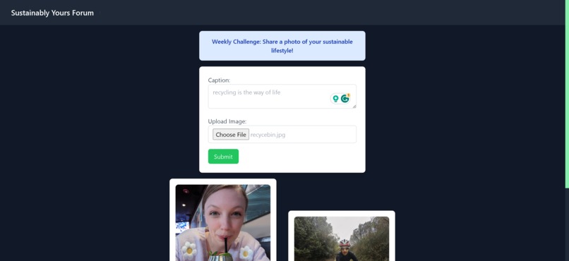 Sustainably Yours Forum – screenshot 1
