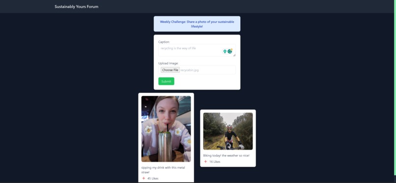 Sustainably Yours Forum – screenshot 2