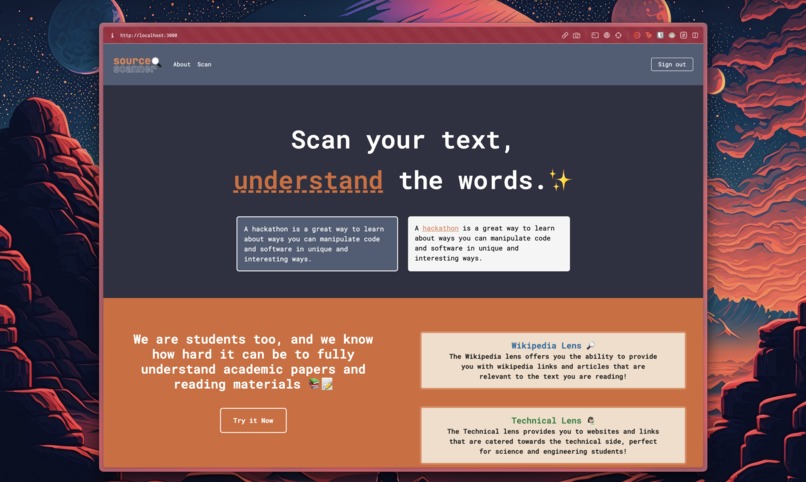 SourceScanner – screenshot 1