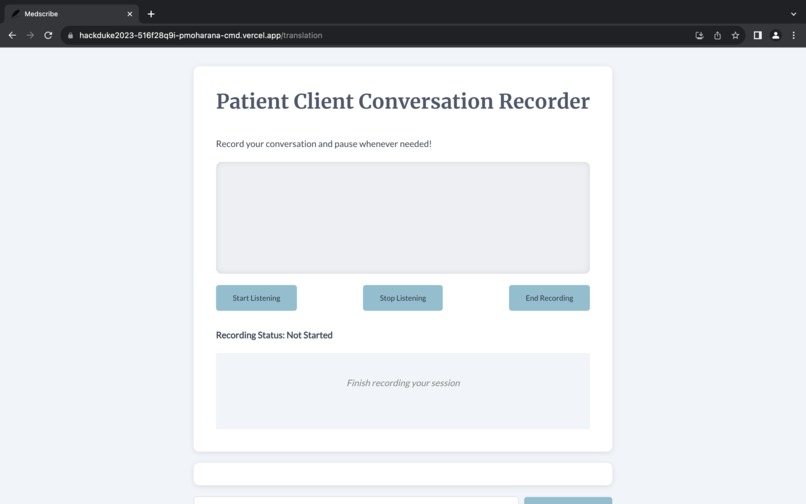 Medscribe – screenshot 2