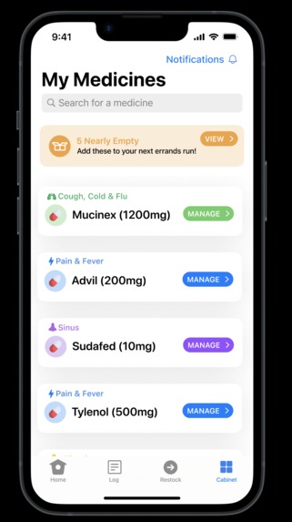 MyMedicineCabinet – screenshot 2