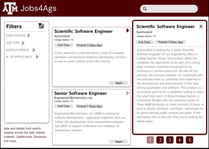 Jobs4Ags - HowdyHack 23' – screenshot 1
