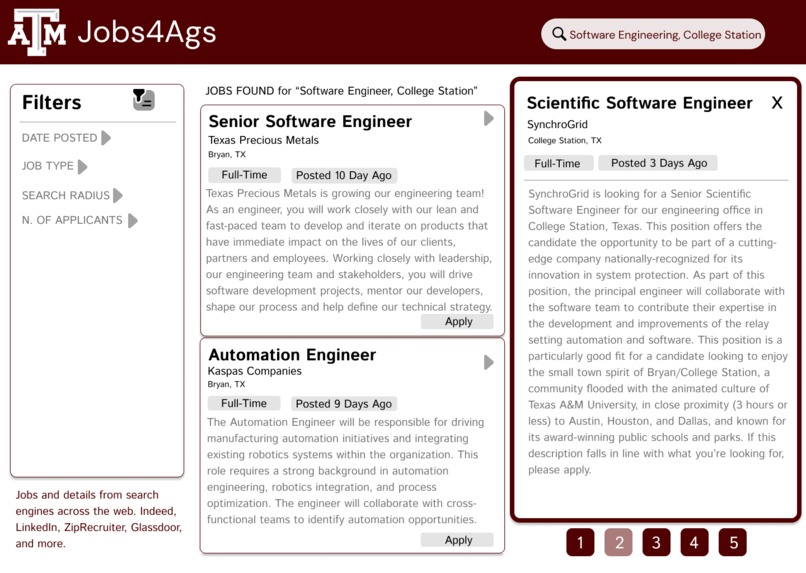 Jobs4Ags - HowdyHack 23' – screenshot 2