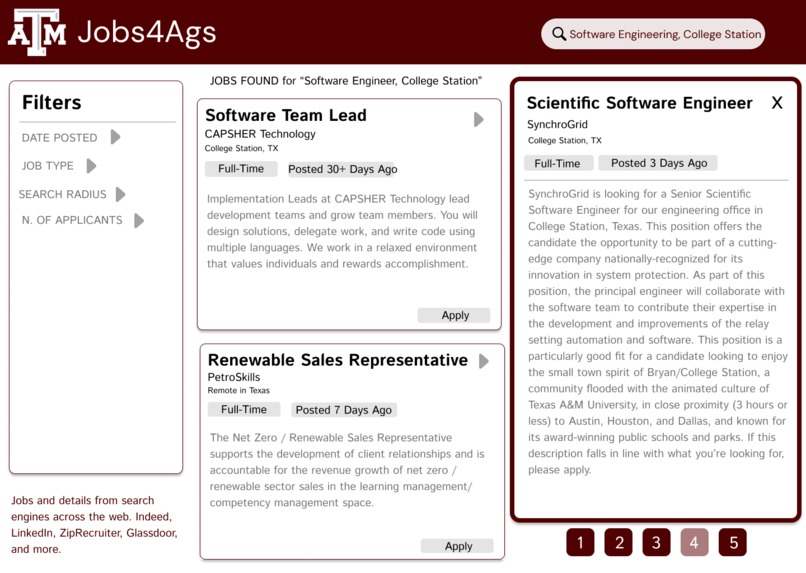 Jobs4Ags - HowdyHack 23' – screenshot 4