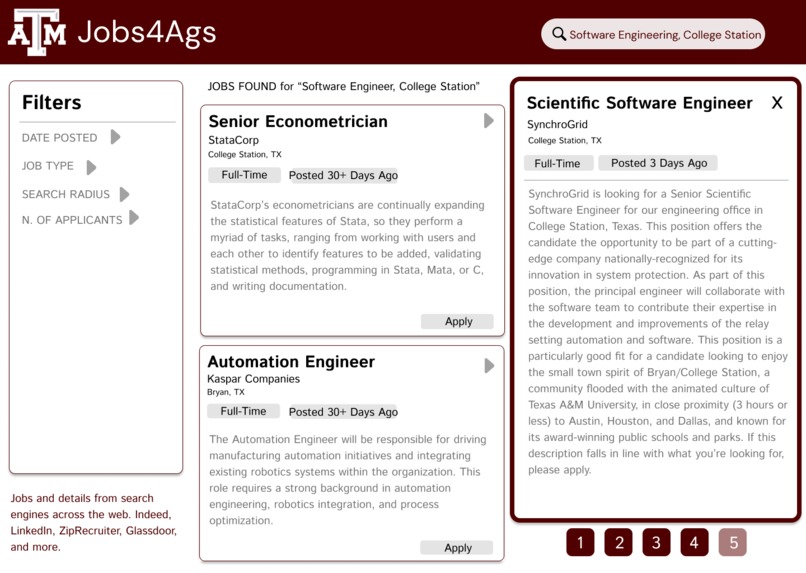 Jobs4Ags - HowdyHack 23' – screenshot 5