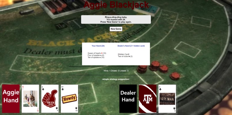 Aggie BlackJack – screenshot 2