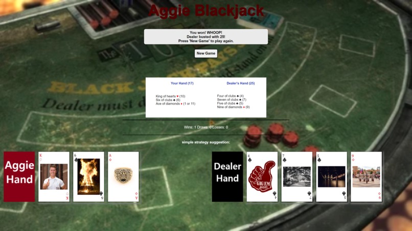 Aggie BlackJack – screenshot 4