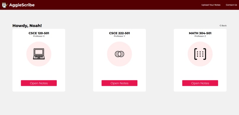 AggieScribe – screenshot 2