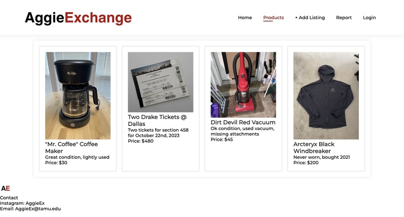 AggieExpress Online Marketplace – screenshot 2