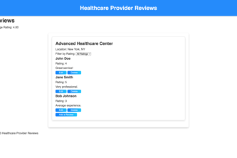 Healthcare Review System