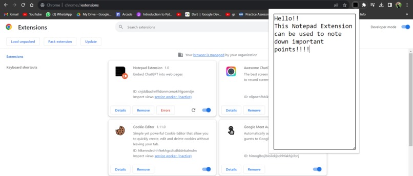 Notepad extension tool – screenshot 1
