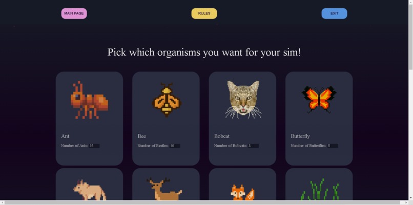 Ecosim – screenshot 3