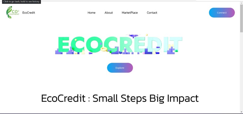 EcoCredit:Blockchain and AI-enabled Carbon Credit Management – screenshot 1