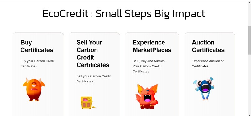 EcoCredit:Blockchain and AI-enabled Carbon Credit Management – screenshot 2