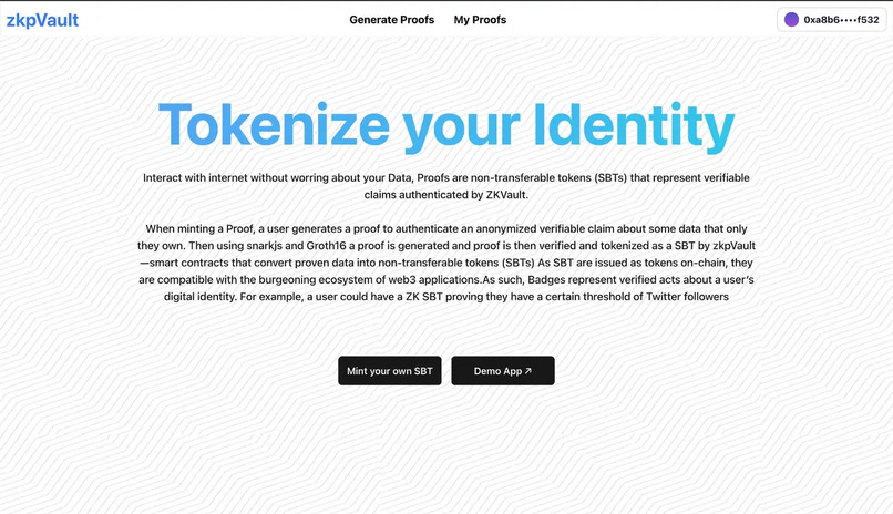 ZkpVault – screenshot 3