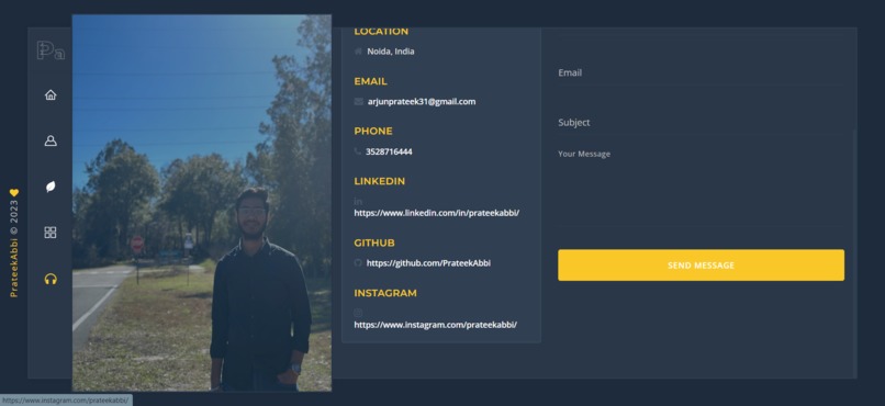 Portfolio Website – screenshot 3