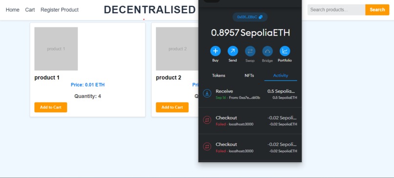 Decentralized Marketplace – screenshot 2
