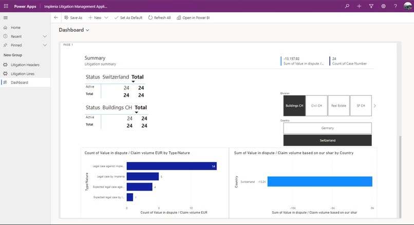 Implenia Litigation Mgmt. HackZurich - Team JusticeCrafters – screenshot 1
