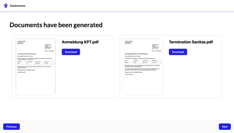 EasyInsurance – screenshot 2