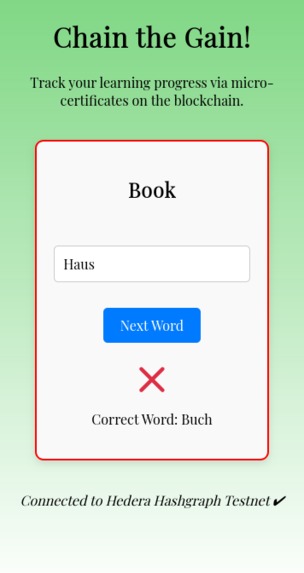 Chain the Gain! Liberate Language Certificates on Blockchain – screenshot 4