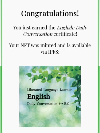 Chain the Gain! Liberate Language Certificates on Blockchain – screenshot 6