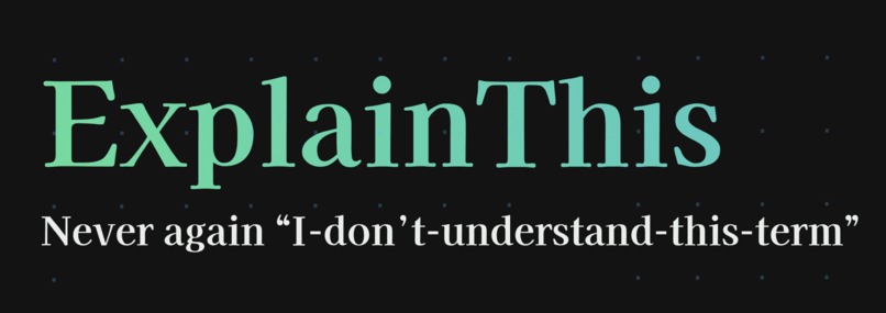 ExplainThis  – screenshot 1