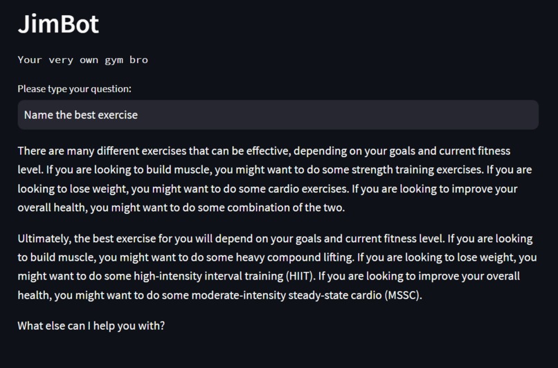 GymBot – screenshot 4