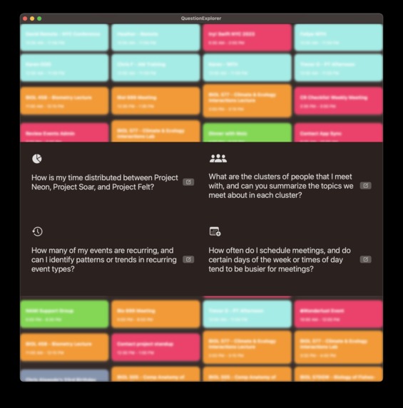 Question Explorer – screenshot 1