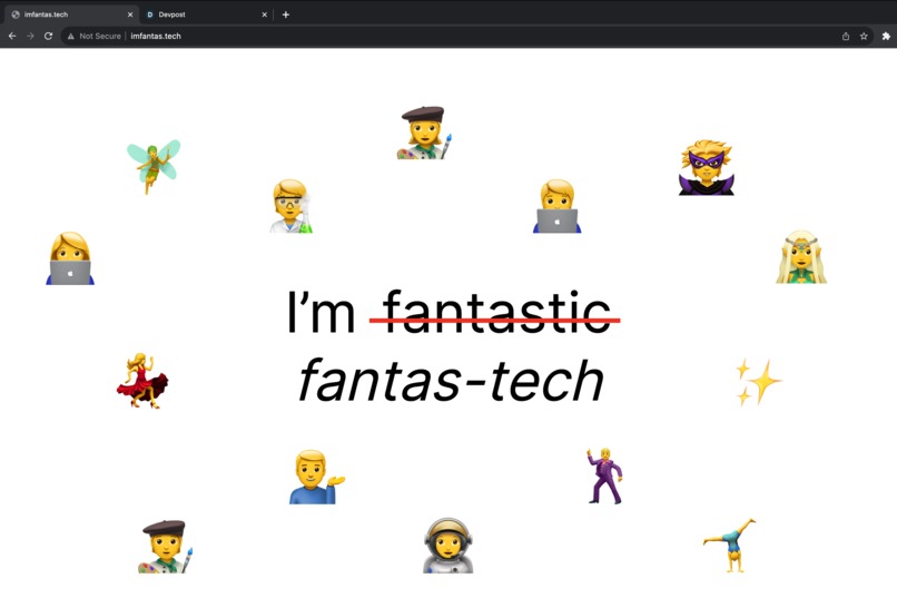 I'm Fantas-tech (http://imfantas.tech) – screenshot 1