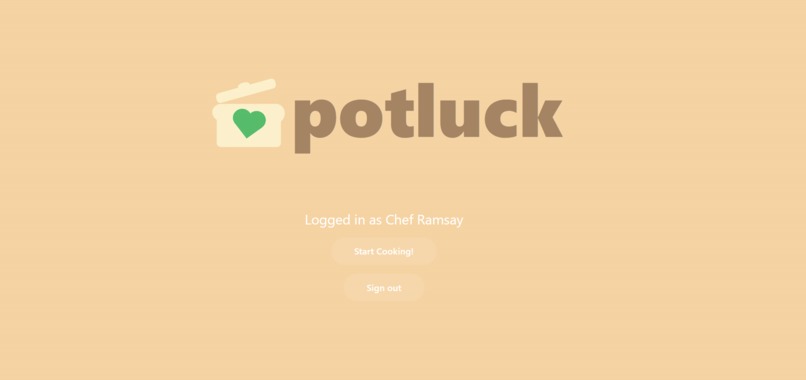 potluck – screenshot 1