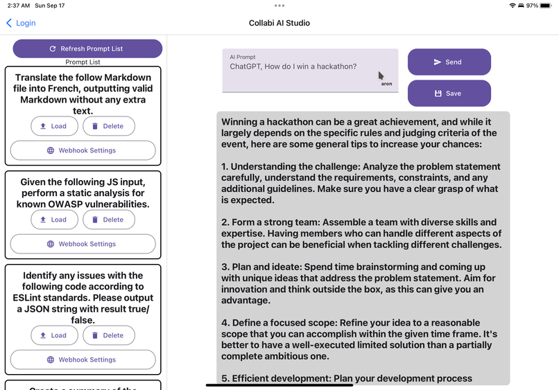 Collabi AI Studio – screenshot 2