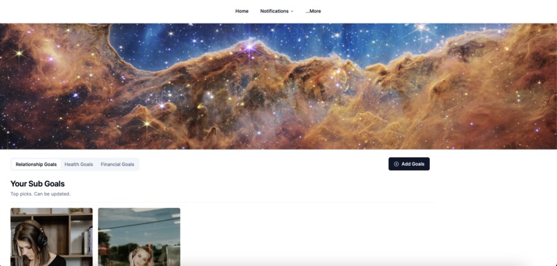 Goals – screenshot 2