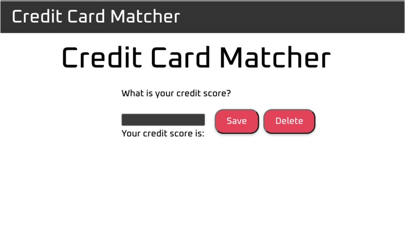 Credit Card Matcher – screenshot 1