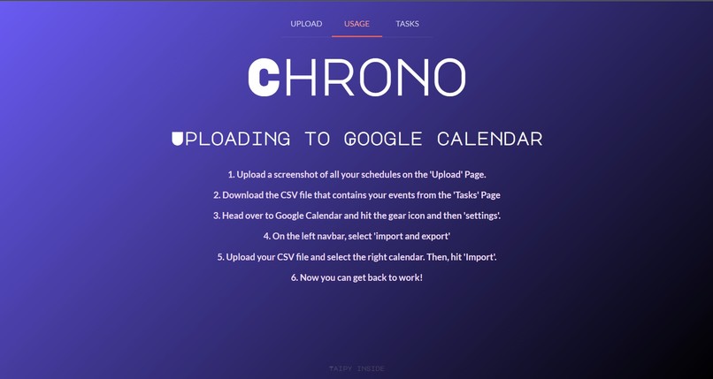 Chrono – screenshot 2