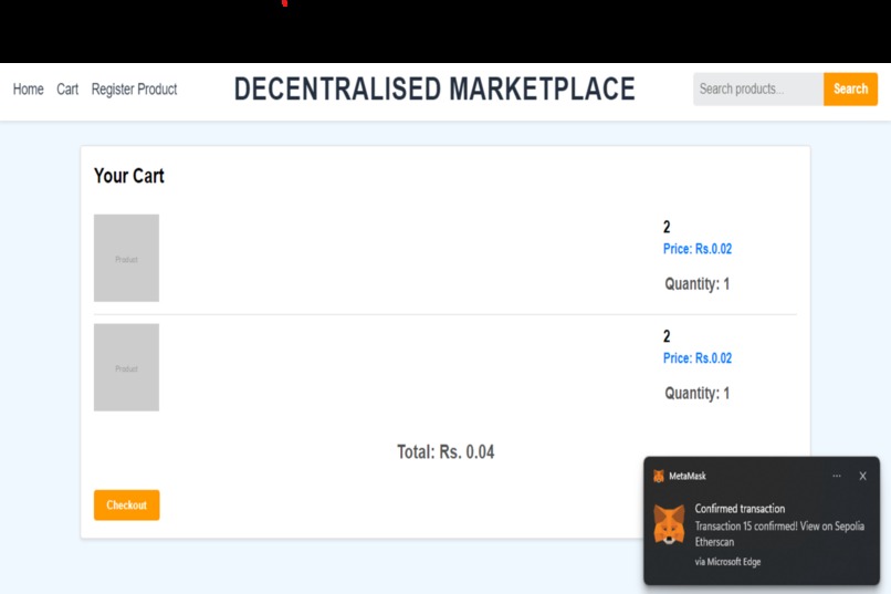 Decentralized Marketplace – screenshot 5