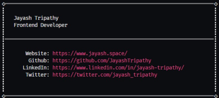 Profile Card – screenshot 1
