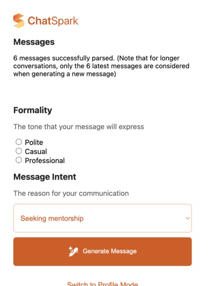 ChatSpark – screenshot 1