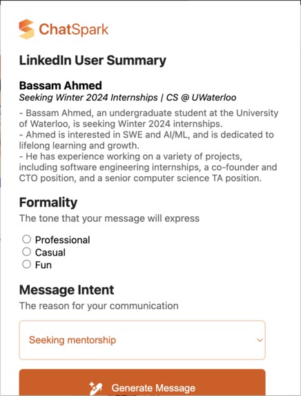 ChatSpark – screenshot 2