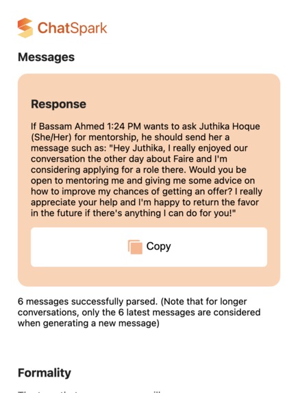 ChatSpark – screenshot 3