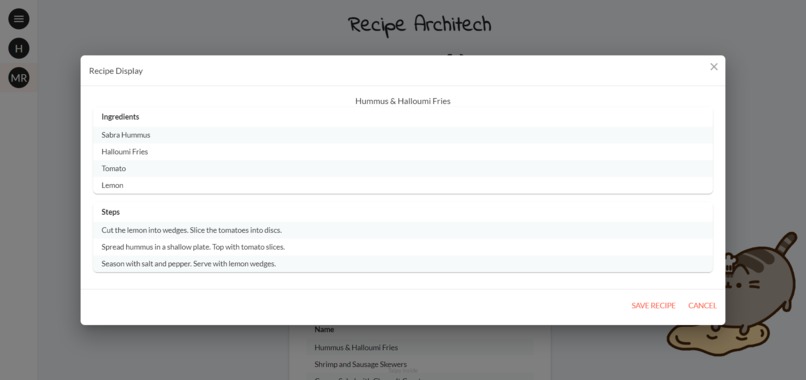 Recipe Architech – screenshot 2