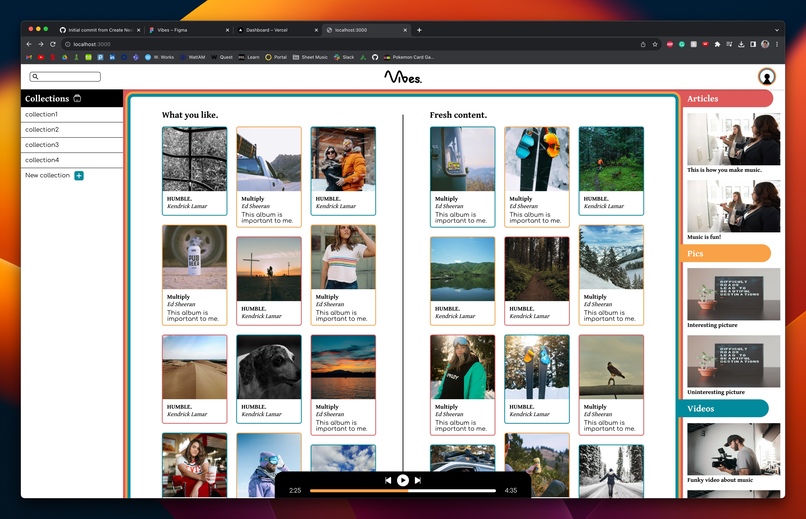 Vibes - decentralized social media and music streaming – screenshot 1