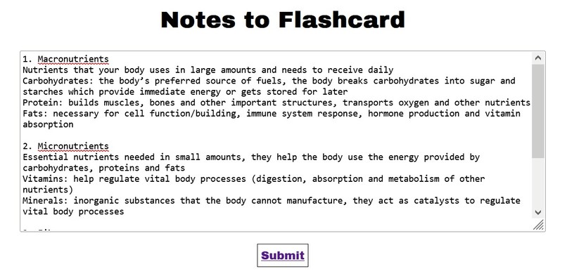 Flashcard Generator – screenshot 2