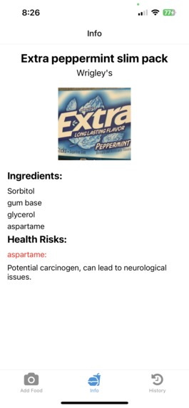 Ingredient Alert – screenshot 3
