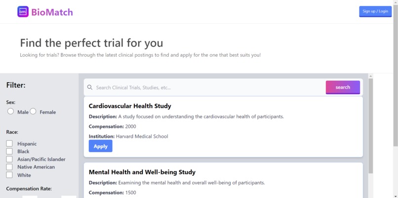BioMatch – screenshot 4