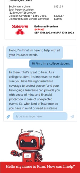 StateFarm Finn Auto Quoter – screenshot 2