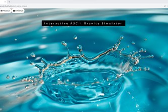 ASCII Gravity Simulator