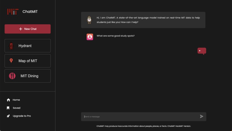 ChatMIT – screenshot 2