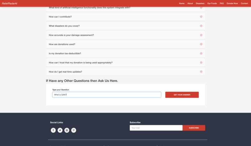 ReliefRadarAI: AI Powered Interactive Donation Platform  – screenshot 3